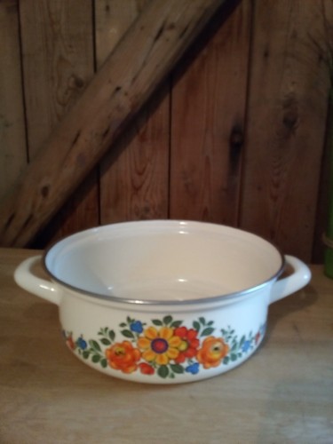 Alter antiker emaille topf - antiker,