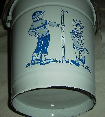 Alter emaille eimer knabe - alter,