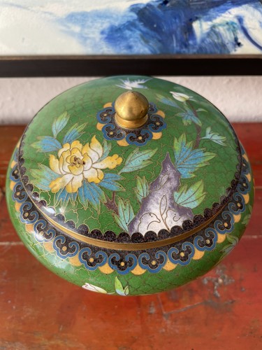 Cloisonné emaille messing - cloisonné,
