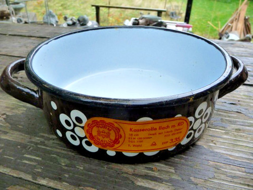 Emaille kasserole vintage - kasserole, um