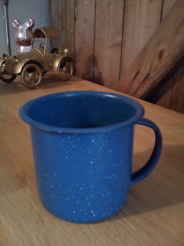 Alter emaille becher tasse - alter,