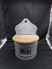 Alter Emaille Wandbehälter "