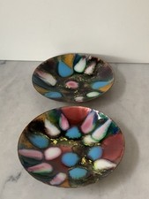 2x Metall-Emaille Schale