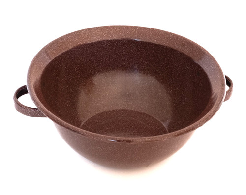 Emaile schüssel braun mit - emaile,