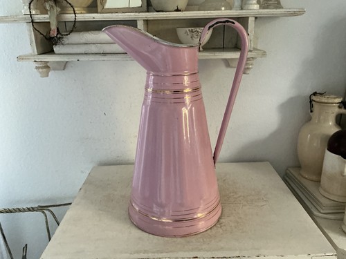 Alter grosser emaille krug - emaille,