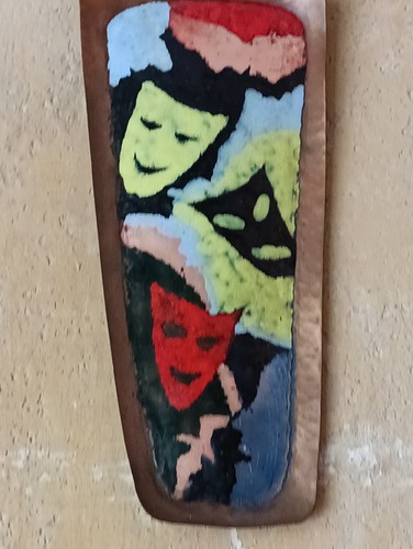 Vintage wandschild kupfer - vintage,