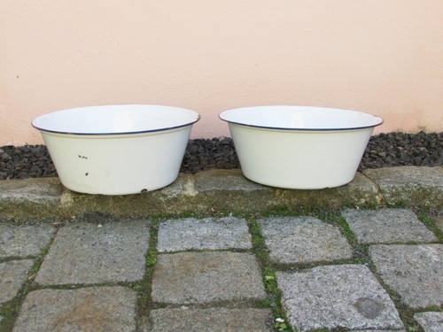 Alte rund emailwanne - rund,