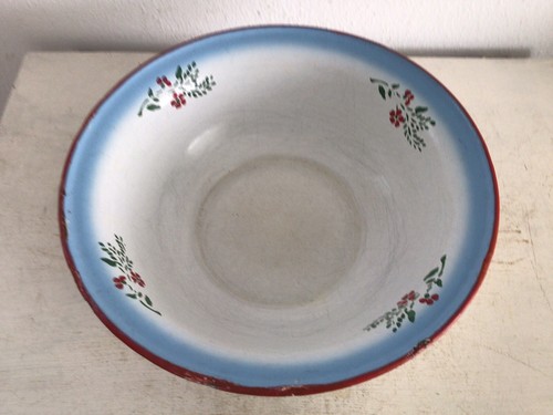 Alte emaille schüssel blau - alte,