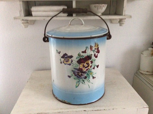Alter emaille eimer - alter,