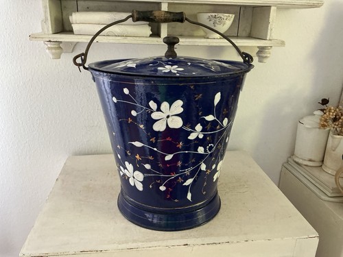 Alter emaille eimer - eimer, shabby