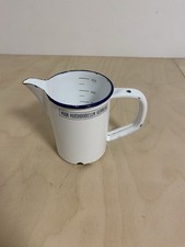 Emaille Messbecher Antik Weiß