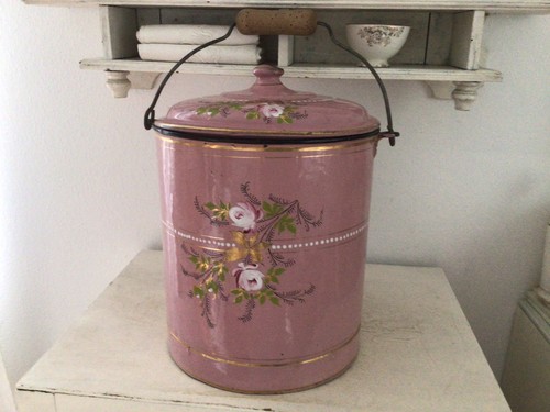 Alter emaille eimer - alter,
