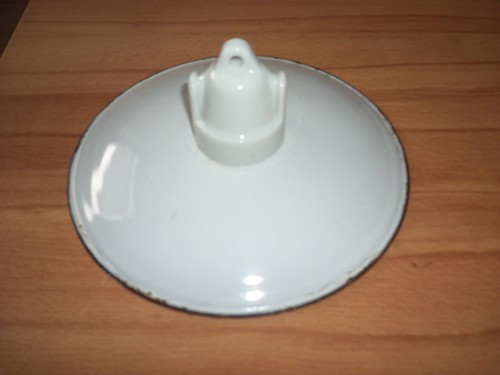 Alte email schirmlampe 20cm - alte,