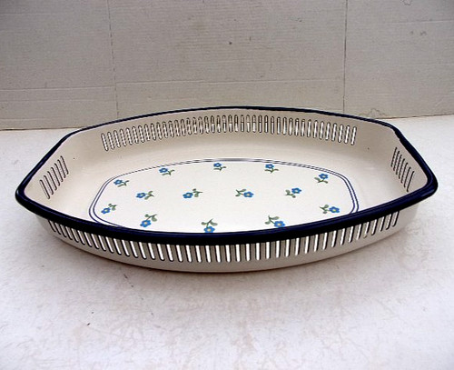Vintage emaille brotschale - emaille,