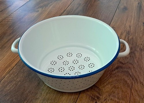Sieb seiher emaille - vintage, /