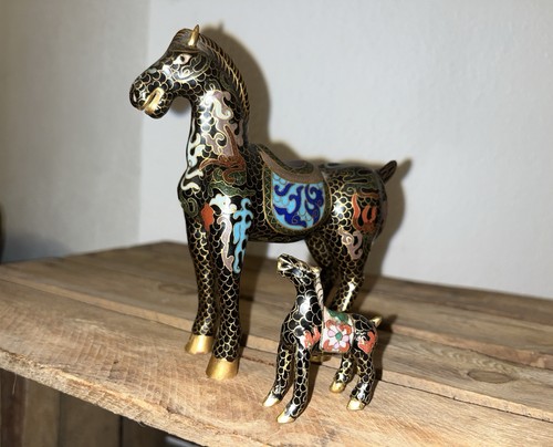 Chinesische cloisonné pferde - chinesische,