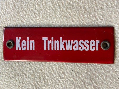 Altes emaile schild kein - altes,
